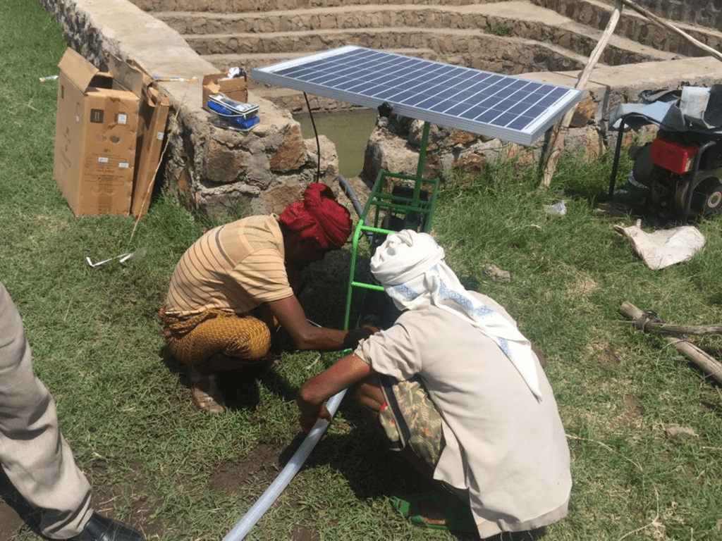 Solar Development PLC with a solar pump in Ethiopia