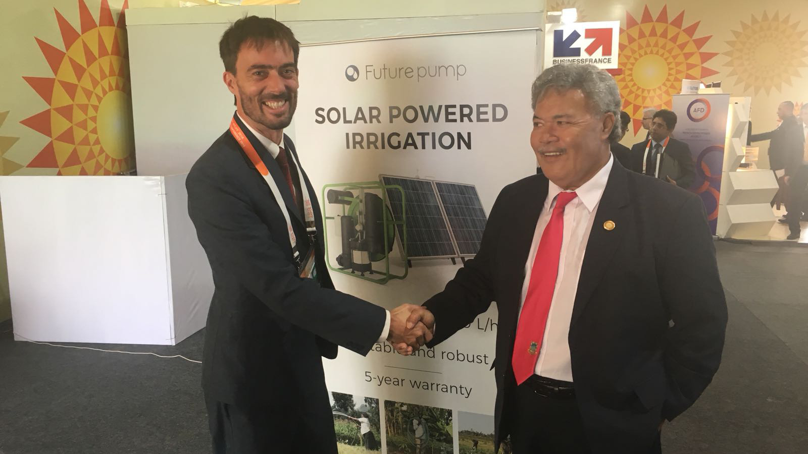 Toby at the International Solar Alliance summit